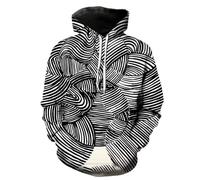 Men's Long Sleeve Sweatshirt Youth Personality Trend Pullover 3D Digital Printing Hoodie HH-04 3XL