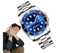 Mens Luxury Watch, Steel Strap Timepiece, Business Analog Design, Waterproof Build, Easy-To-Read, Perfect for Formal Events, Daily Offices Wear, and Stylish Presents Occasions