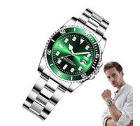 Mens Luxury Watch, Steel Strap Timepiece, Business Analog Design, Waterproof Build, Easy-To-Read, Perfect for Formal Events, Daily Offices Wear, and Stylish Presents Occasions