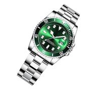 Men's Luxury Watch with Steel Strap, Business Analog Men's Waterproof Wristwatch, 42mm Fashion Accessory, Easy to Read for Elegant and Professional Style