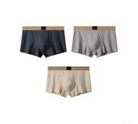 Men's Mesh Boxer Trunks 3-Pack Breathable Pouch(3PCS-02 XL) | 3-pack value, mesh ventilation, ergonomic pouch, moisture wicking, sizes L to 3XL