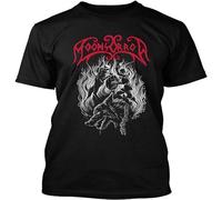 Men's Moonsorrow Pagan T-Shirt Fashion Retro Clothing Round Neck Short Sleeves Black S