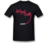 Men's New York Dolls T Shirt T-Shirt Black, Negro , 3XL