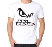 Mens No Fear Sign Crewneck T Shirt Short Sleeve Round Neck Clothing White XL