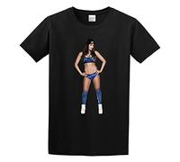 Men's O Neck Nikki Bella T Shirt Thin Young Crazy Base Printing T-Shirt Black L