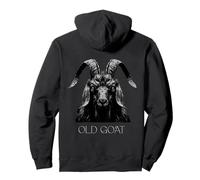 Mens Old Goat Intense Ram Stare Funny Old Buck Sudadera con Capucha