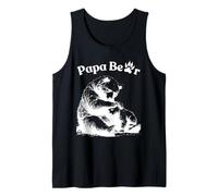 Mens Papa Bear Face Sunglasses Papa Bear Lover Father's Day Camiseta sin Mangas
