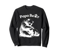 Mens Papa Bear Face Sunglasses Papa Bear Lover Father's Day Sudadera
