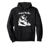 Mens Papa Bear Face Sunglasses Papa Bear Lover Father's Day Sudadera con Capucha
