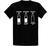 Men's Pattern Funny Mens Beer Half Full Half Empty I Need Another Sarcastic T-Shirt Funny Fashion Cotton Short Sleeve T Shirt Black