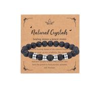 Mens Personalizado Grabado 1-5 Nombre Cuentas Cristal Piedras Preciosas Regalos Personalizados para Hombres papá día del Padre Novio Marido cumpleaños Navidad Presente