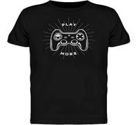 Men's Play More Controller Graphic tee T Shirt Black S