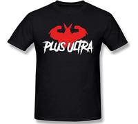 Men's Plus Ultra All Might Top T-Shirt Crew Neck Unisex Short Sleeve T-Shirt L