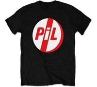 Men's Public Image Limited PIL Logo T-Shirt Fashion Black XL