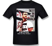 Men's Punk Best in The Word Men's Basic Short Sleeve T-Shirt Casual Cotton Soft Tees Black M