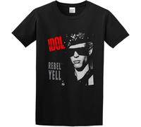 Men's Rebel Yell T-Shirt Print Tees Short Sleeve O Neck