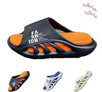 Mens Recovery Sandals With Comfortable Plantar Fasciitis Fashion,Mens Sandals Extra Wide With Arch Support (45,Black)
