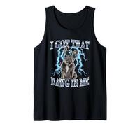 Mens Retro Vintage Heavy Metal Rock Black French Bulldog Dog Camiseta sin Mangas