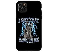 Mens Retro Vintage Heavy Metal Rock Black French Bulldog Dog Carcasa para iPhone 11 Pro MAX