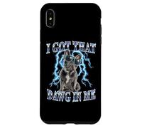 Mens Retro Vintage Heavy Metal Rock Black French Bulldog Dog Carcasa para iPhone XS MAX