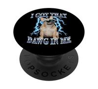Mens Retro Vintage Heavy Metal Rock French Bulldog Dog Lover PopSockets PopGrip Adhesivo