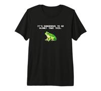 Mens Retro Vintage Pixel bit Video Gamer Frog Toad Lover Camiseta Premium