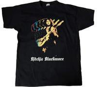 Men's Ritchie Blackmore Live Performance - Póster de camiseta, Negro , XL