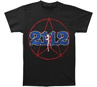 Men's Rush T-Shirt 2112 Tour 1976 Rock tee Black M