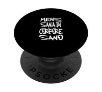 Mens sana in corpore sano - latín fitness motivación PopSockets PopGrip Adhesivo