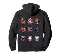 Mens Scary Halloween Portraits of Spooky Heads Sudadera con Capucha