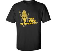 Men's See You Tomorrow Corn, Funny, Humor T-Shirt Black