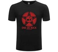 Men's Short Sleeve T Shirt One Ok Rock Metal Rock Music Man Cotton T Shirt Black XXL