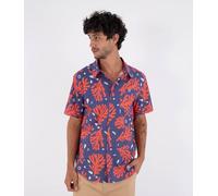 Men's Short-Sleeved Shirt - Printing Press Coral
