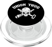 Mens Skull Skilled Labor Day Construction Worker Union Thug PopSockets PopGrip para MagSafe