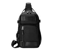 Men's Sling Bag, Adjustable Oxford Cloth Cross Body Shoulder Pouch | Lightweight Compact Chest Bag with Casual Design, Over The Shoulder Storage for Commuting, Cycling, Gym, Hiking, Fishing