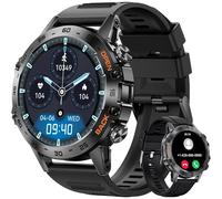 Men's Smartwatch 1.39", HD Touch, Bluetooth Calls, Heart Rate, Blood Pressure, Waterproof up to 5 ATM (Black)