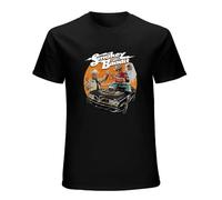 Men's Smokey and The Bandit Tshirts Fashion Retro Clothing Round Neck Short Sleeves Black M