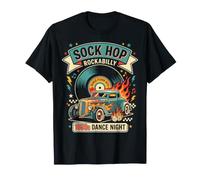 Mens Sock Hop Costume 1950s Rock and Roll Party Outfit Camiseta