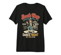 Mens Sock Hop Costume 1950s Rock and Roll Party Outfit Camiseta Premium