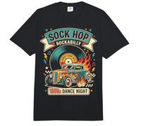 Mens Sock Hop Costume 1950s Rock and Roll Party Outfit Comfort Colors Adult Heavyweight T-Shirt