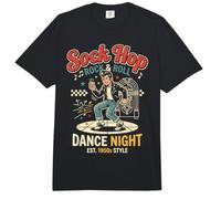 Mens Sock Hop Costume 1950s Rock and Roll Party Outfit Comfort Colors Adult Heavyweight T-Shirt