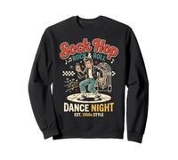 Mens Sock Hop Costume 1950s Rock and Roll Party Outfit Sudadera