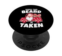 Mens Sorry This Beard is Taken - Barba de gnomo para el día de San Valentín PopSockets PopGrip Adhesivo