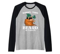 Mens Sorry This Beard is Taken St Patricks Day Gnomo Camiseta Manga Raglan