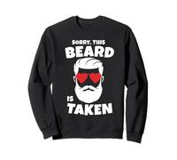 Mens Sorry This Beard is Taken Valentines Love Hipster Beard Sudadera