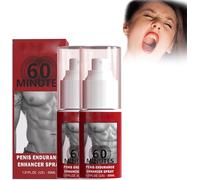 Men's Spray Long Lasting Delay Spray,Men's Enhancer Spray,Men's Energy Strength Massage Cream,Improve The Quality of Love and Make her Love You More. (2Pcs)