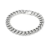 Men's Stainless Steel Bracelet, Chain Bracelet as a Gift for Men, Friends and Family, 220x10mm, Stainless Steel, No Gemstone.