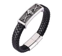 Men's Stainless Steel Bracelet Men's Buddha Bracelet Stainless Steel with Magnetic Clasp