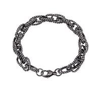 Men's Stainless Steel Charm Bracelet, Men's Link Chain, Bracelets, Wrist Chain with Lobster Clasp, Gifts, Stainless Steel, Without Zirconia