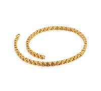 Men's Stainless Steel Link Bracelets, Flower Shape Chain Buckle Link Personalised Bracelet, Great Gift for Men and Women